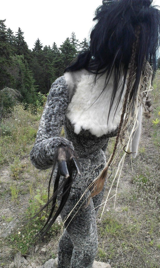 Illustration for article titled This freaky statue of a furry, hoof-handed woman will clip-clop into your nightmares